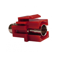 72-307-RD Calrad Electronics BNC Keystone Red Insert Connector, Female to Female Recessed, 75 ohm