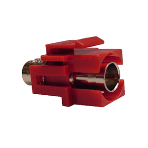 72-307-RD Calrad Electronics BNC Keystone Red Insert Connector, Female to Female Recessed, 75 ohm