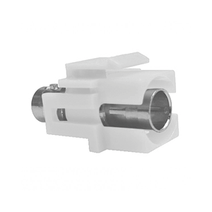 72-307-WH Calrad Electronics BNC Keystone White Insert Connector, Female to Female Recessed, 75 ohm