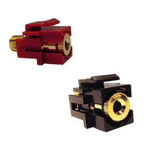 72-330 Calrad Electronics Isolated Banana Female to Female jack Recessed Keystone Insert Connector