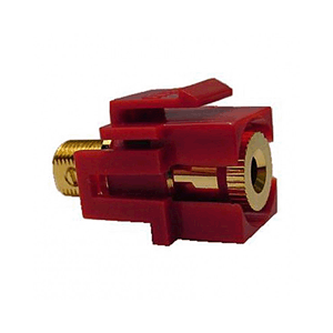 72-330-RD Calrad Electronics Isolated Banana Female to Female jack Recessed Keystone Red Insert Connector