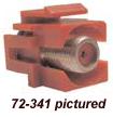 Calrad Electronics 72-341-RD F' Connector 1 GHz, RED Recessed Female to Female Keystone Insert