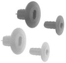 Calrad Electronics 75-498-D Through the Wall Bushing for Dual RG-59, RG-6 cable - <b>Clear</b>