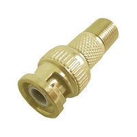 Calrad Electronics 75-517G Gold "F" Female to BNC Male Adapter