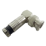 Calrad Electronics 75-534-PS-BNCRA BNC PermaSeal Compression Right Angle Male Connector for RG-6