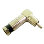 Calrad Electronics 75-533-PS-RCARA RCA Perma-Seal Right Angle Plug for RG59 - Nickel Version