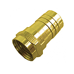 Calrad Electronics 75-533G Gold F-59 "F" Connector w/ Long Crimping Barrel