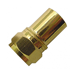 Calrad Electronics 75-534G-PL Plenum Type Weather Resistant "F" Connector for RG6 - Gold Plated