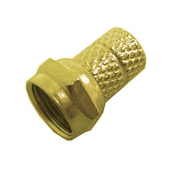 Calrad Electronics 75-538G Gold Twist-on F-59 Connector