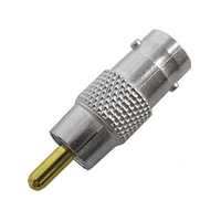 75-548-S Calrad Electronics BNC Female to RCA Male Adapter with Gold Pin - Nickel body