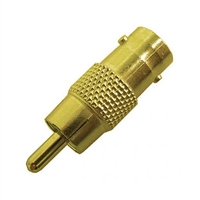 Calrad Electronics 75-548G BNC Female to RCA Male Adapter - Gold version