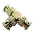 Calrad Electronics 75-621 3-Way BNC "T" Connector w/ 3 Male Connectors