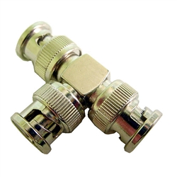 Calrad Electronics 75-621 3-Way BNC "T" Connector w/ 3 Male Connectors