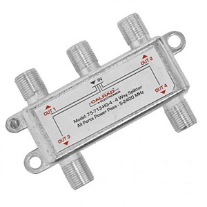 4 Way Digital Splitter, 2.4GHz | 75-713-HG-4 Calrad Electronics