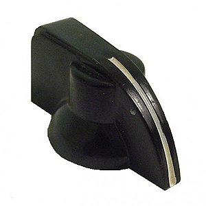 Calrad Electronics 85-559 1.25" Black Pointer Knob