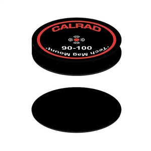 90-100 Calrad Electronics | Tech Mag Mount Magnetic Disk Fasteners, Single Pair with Mating Round Steel Plate