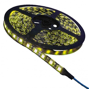 Calrad Yellow LED Light Strip, 300 3-Chip LED High Grade 5-Meter Light Strip on reel 92-300-YL-HG