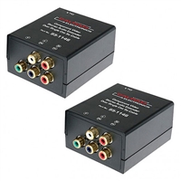 95-1146 Calrad Electronics | Component Video Stereo Audio Balun Over Single Cat5e Cable (Pair)
