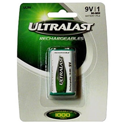 Ultralast UL9V 9 Volt NI-MH Rechargeable Battery