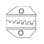 300-097 Eclipse Tools Lunar Series Die Set for Wire Ferrules AWG 22-12