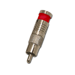 705-004-RD Eclipse Tools Compression RCA Connectors for RG-6, Red Band, 100 pk
