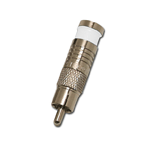705-004-WH Eclipse Tools Compression RCA Connectors for RG-6, White Band, 100 pk