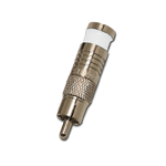 705-004-WH-10 Eclipse Tools Compression RCA Connectors for RG-6, White Band, 10 pk