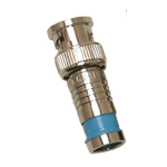 705-007-BU-10 Eclipse Tools Compression BNC Connectors for RG-6Q Quad Shield, Blue Band, 10 pk