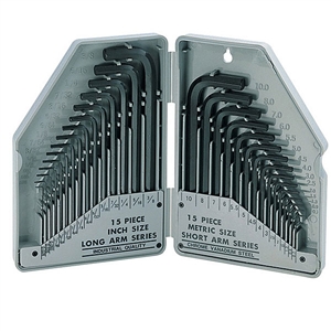 900-038 Eclipse Tools Hex Key Set - US and Metric