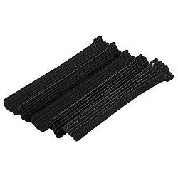 900-098-BK Eclipse Tools Cable Ties, Hook Tape, 8" Black 25 per pack