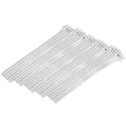 900-098-WH Eclipse Tools Cable Ties Hook Tape, 8" White, 25 per pack