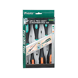 902-096 Eclipse Tools 6 Piece Phillips/Flat Pro-Soft Screwdriver Set