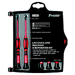 902-099 Eclipse Tools Insulated Precision Phillips & Flat Screwdriver Set, 6 Piece