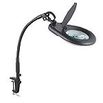 902-110 Eclipse Tools Magnifier Workbench Lamp - Black with Bench Clamp