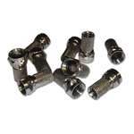 902-368-100 Eclipse Tools Twist On CATV F Connectors for RG-6, 100 pk