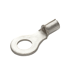 902-406-10 Eclipse Tools Ring Terminal, 22-16AWG, #6 Stud Size, UnInsulated, Brazed Seam, 10 PK