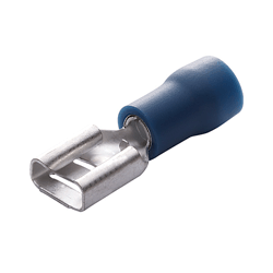 902-424-10 Eclipse Tools Female Disconnects, 16-14AWG, Blue, Vinyl Insulated PVC for .205 X .020" Tab, 10PK