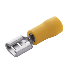 902-425-10 Eclipse Tools Female Disconnects, 12-10AWG, Yellow, Vinyl Insulated PVC for .187 X .032" Tab, 10PK