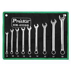 HW-6509B Eclipse Tools 9 Pc Combination Wrench Set, Metric