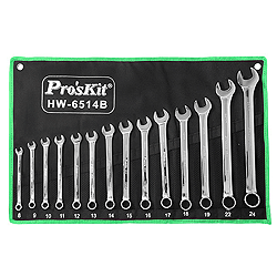 HW-6514B Eclipse Tools 14 Pc Combination Wrench Set, Metric