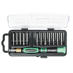 SD-081E Eclipse Tools 12-in-1 Screwdriver Set..Precision Handle 12 bits - Flat/Phillips and Star Tip