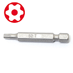 T7HX1-15/16 Eclipse Tools Bit, Tamper-Proof Star-Tip, T7H, 1-15/16" Long, 1/4" Hex Drive