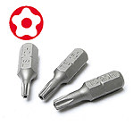 TS10HX1 Eclipse Tools Security Star Tip - 5 Lobe - 1" Long - 1/4" Hex - Size TS10