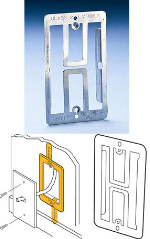 MP1 Erico-Caddy<br> Single gang Mounting Plate Brackets (no screws included)