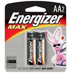 E91BP-2 Energizer AA MAX Alkaline Batteries, 2 Pack