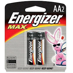 E91BP-2 Energizer AA MAX Alkaline Batteries, 2 Pack