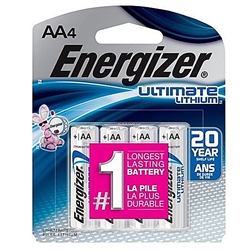 L91SBP-4 Energizer AA Lithium Batteries - 4/pkg