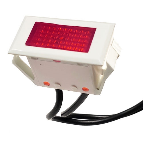 38-1022-50 GC Electronics Panel Lamp, Rectangular. 125V, Red