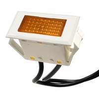 38-1023-12 GC Electronics Panel Lamp, Rectangular. 12V, Amber