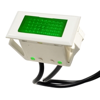 38-1025-50 GC Electronics Panel Lamp, Rectangular. 125V, Green